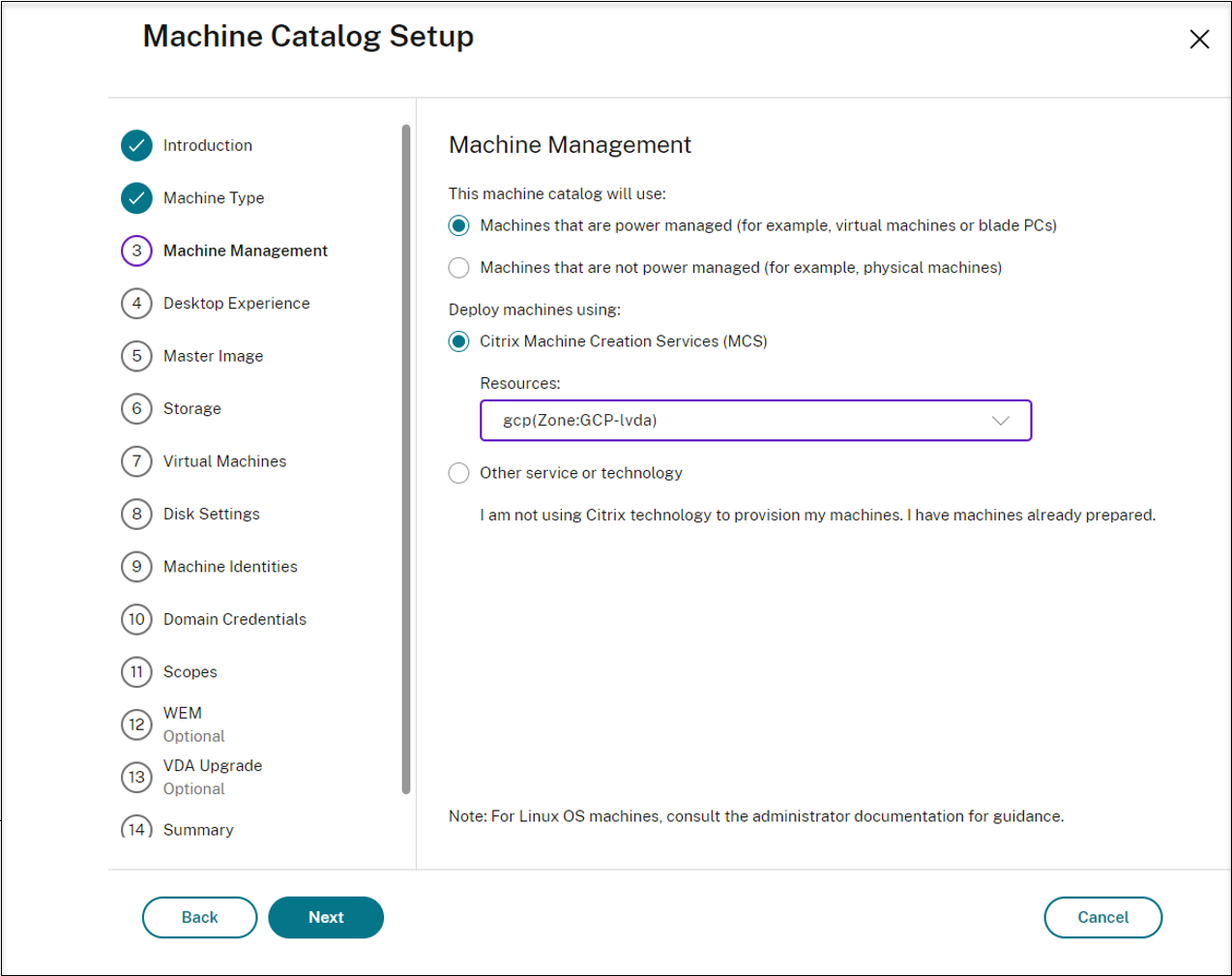 Machine management