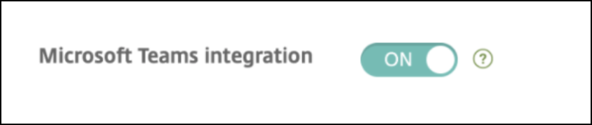 Microsoft Teams-Integrationsrichtlinie