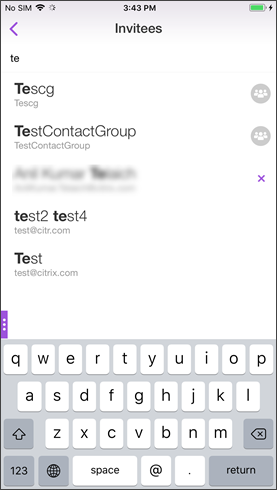Image of the contact group name