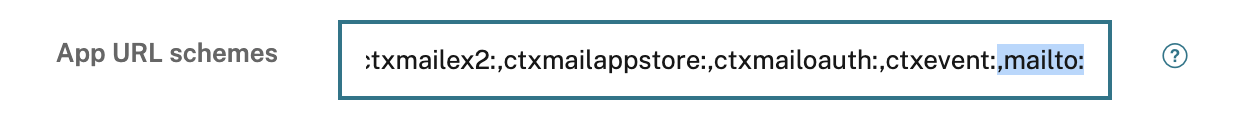 Image of App URL schemes policy