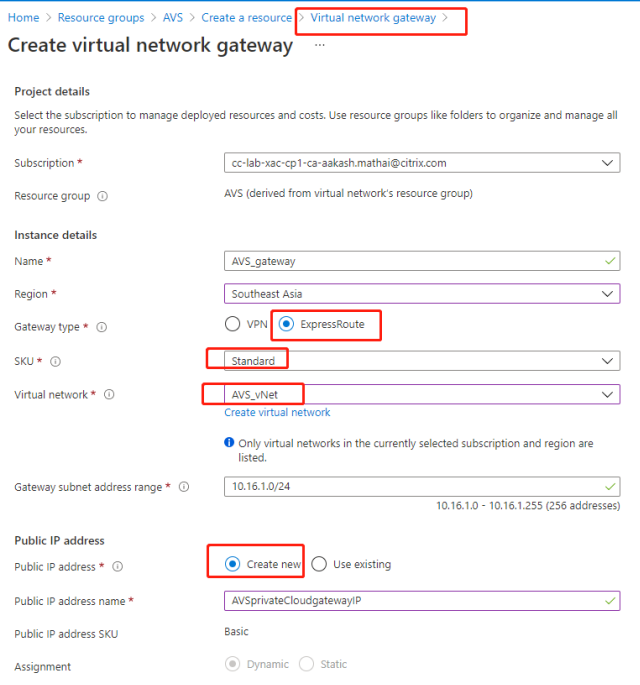 Configuración de vCenter de AVS