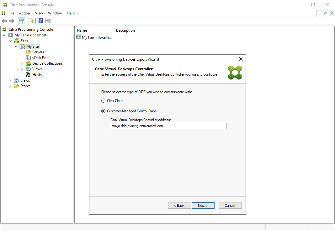 Citrix Cloud DDC CVAD-Setupassistent