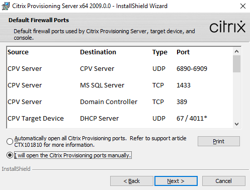 firewall ports needed by ookla speedtest