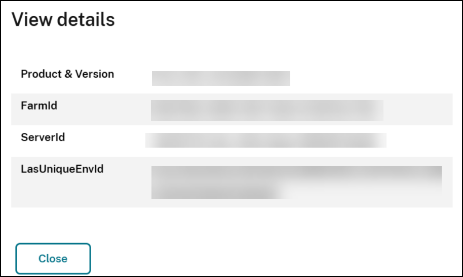 View details for troubleshooting