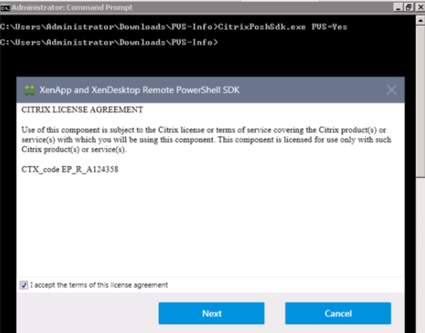 Image of License agreement