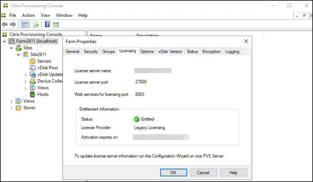Check legacy licenses
