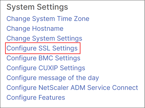 Configurer les paramètres SSL