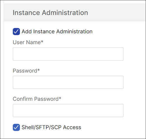 Instance administration