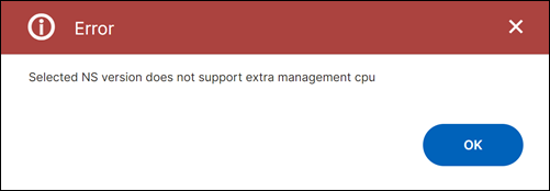 Management CPU error