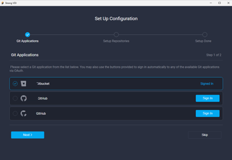 Setting up the Configuratio