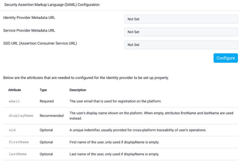 Configuring Okta as SAML Identity Provider
