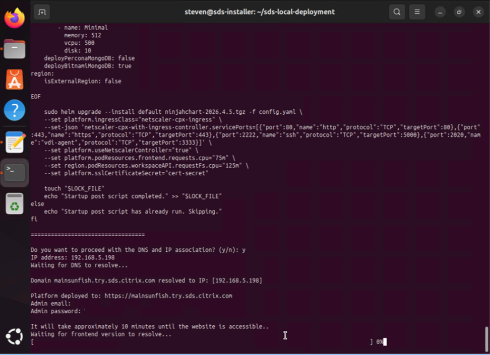 SDS Deployment Script