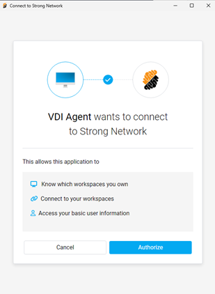 Authorizing the connection