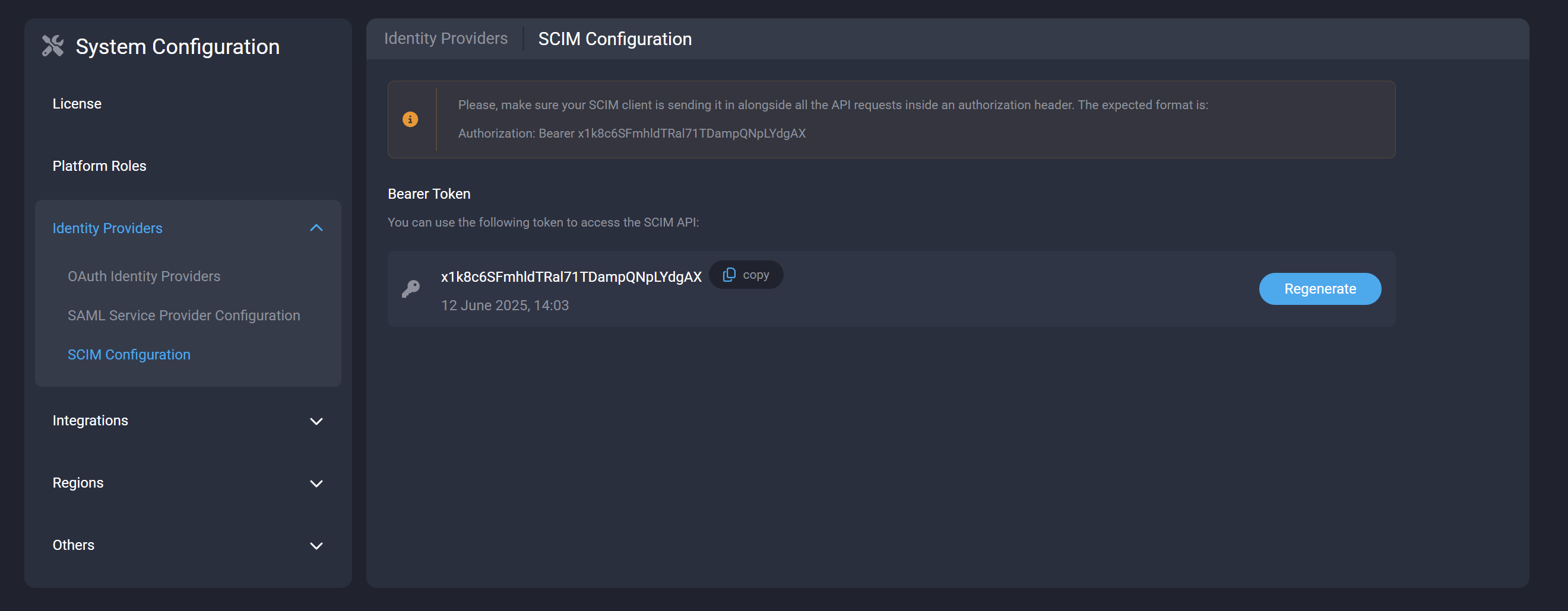 SCIM platform