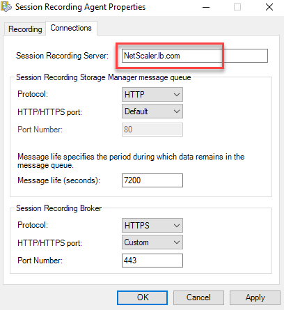 Type the FQDN of your Citrix ADC VIP address