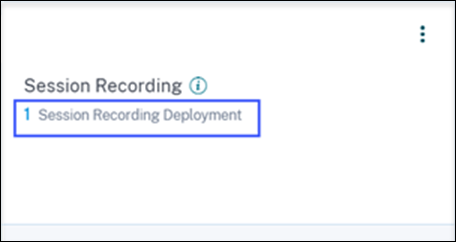 Session Recording deployment