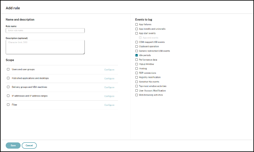 Complete rule setup