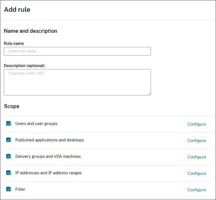 Recording rule criteria