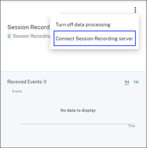 Session recording connection