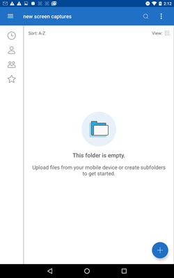 Android New Empty Folder