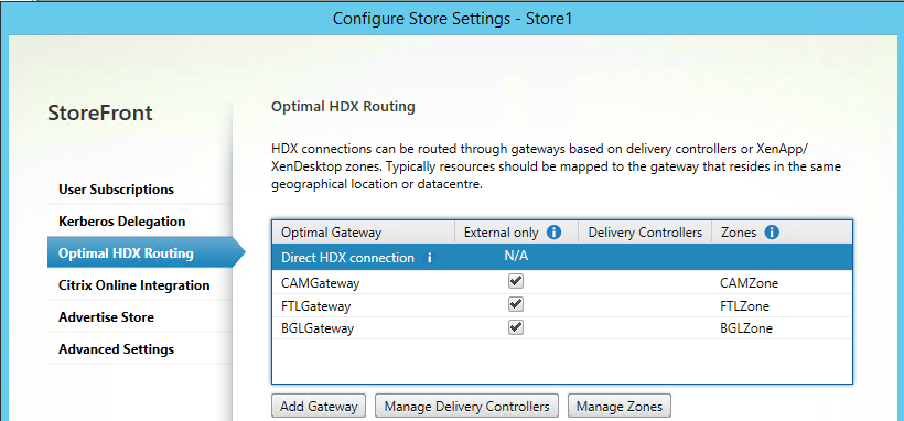Screenshot of Optimal HDX Routing window