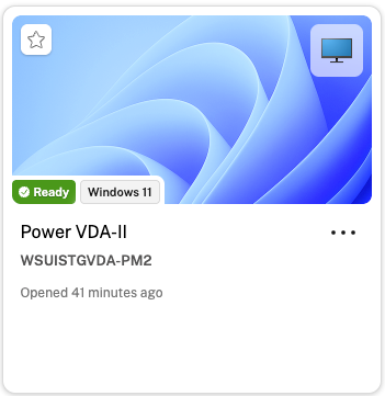 Screenshot of detailed desktop tile