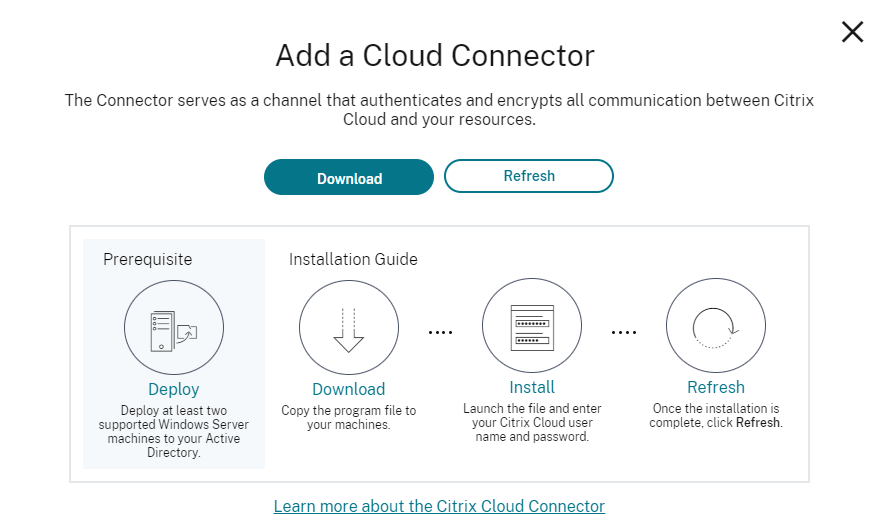 Bereitstellen von Cloud Connector