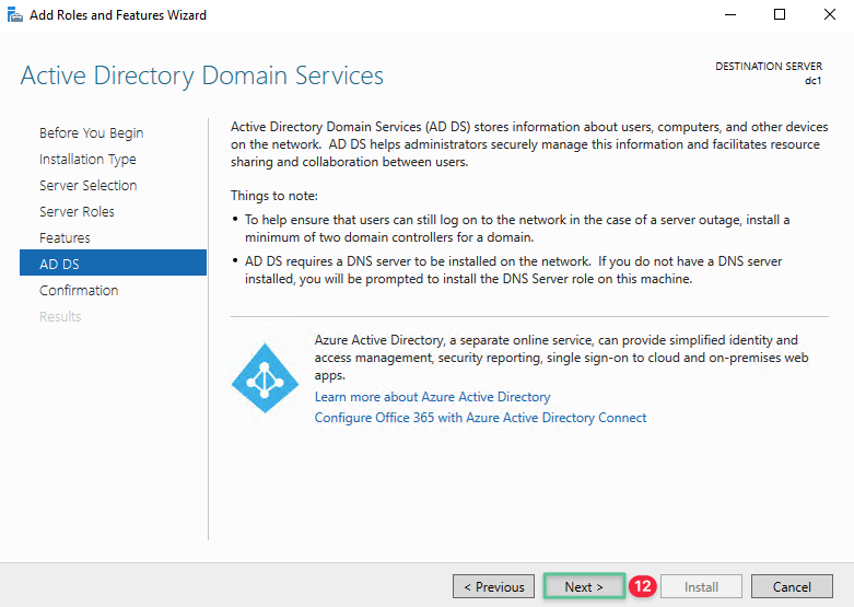Active Directoryドメインサービス