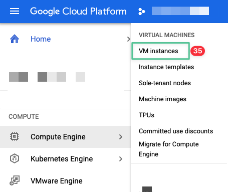Google Cloud-Konsole