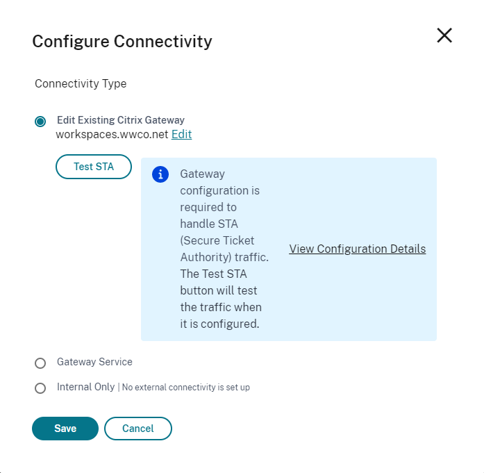 Test STA connectivity