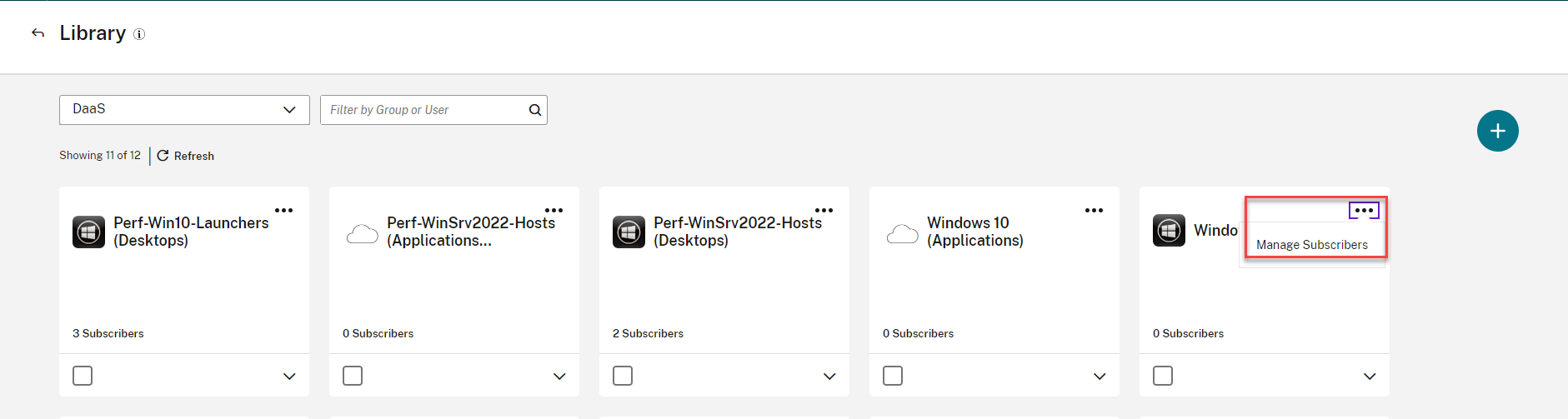 Citrix Virtual Apps and Desktops Manage Subscribers