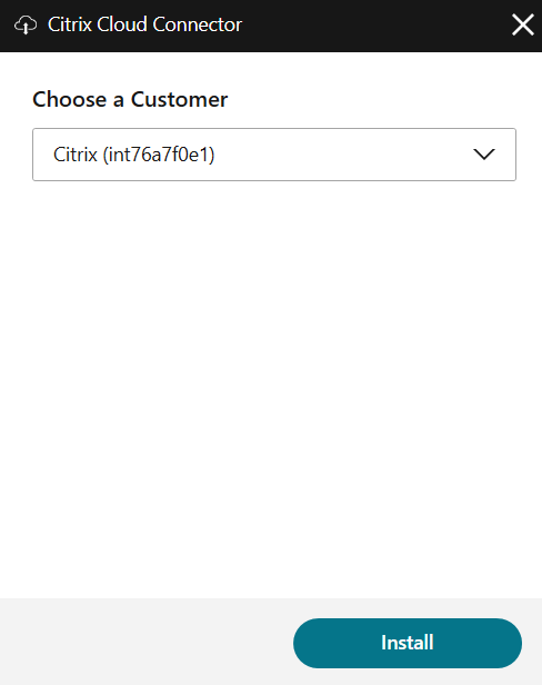 Citrix DaaS - Select customer and resource location