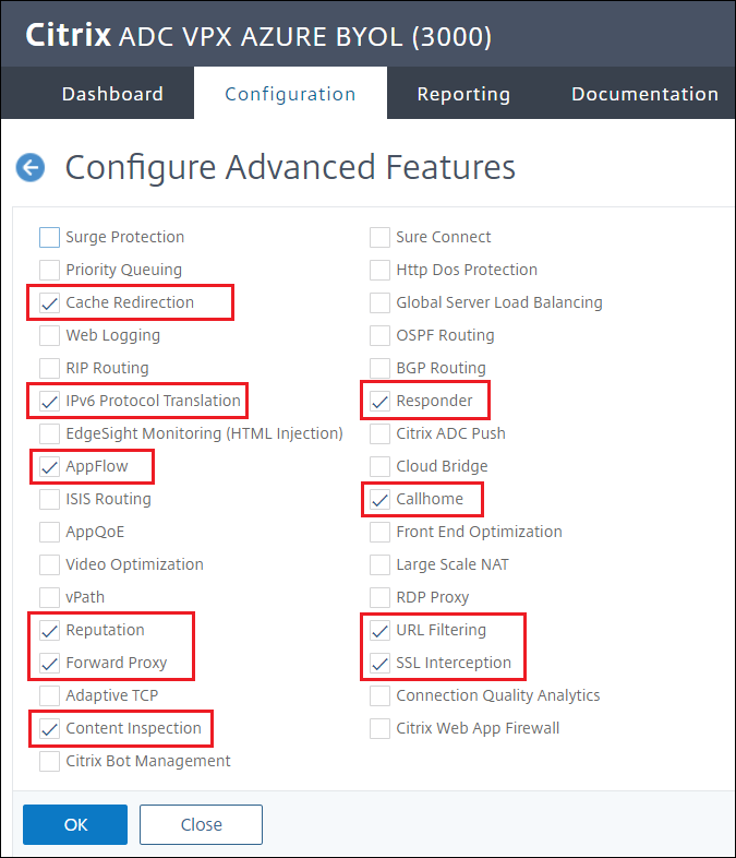 Configure Advanced Features