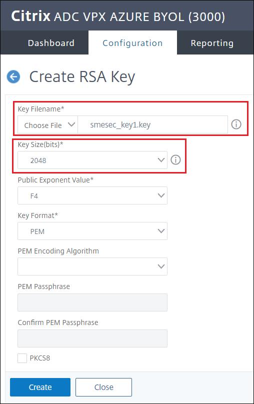 Crear clave RSA