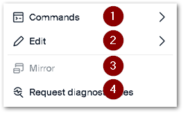 Device menu