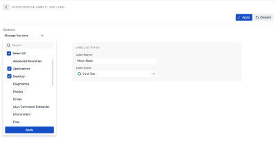 Select sections