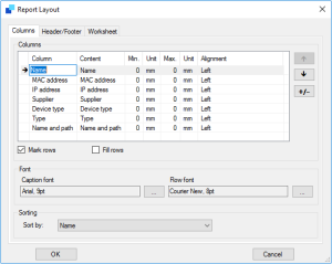 Report Layout