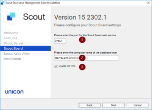 Scout Board Configuration