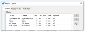 Merged Columns Example