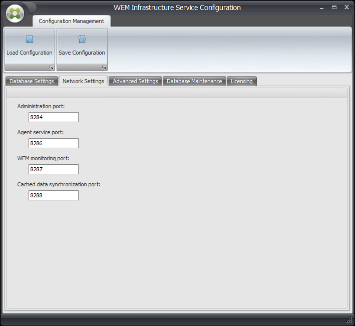 Configuración de red de configuración de servicios de infraestructura