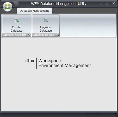 WEM database management utility