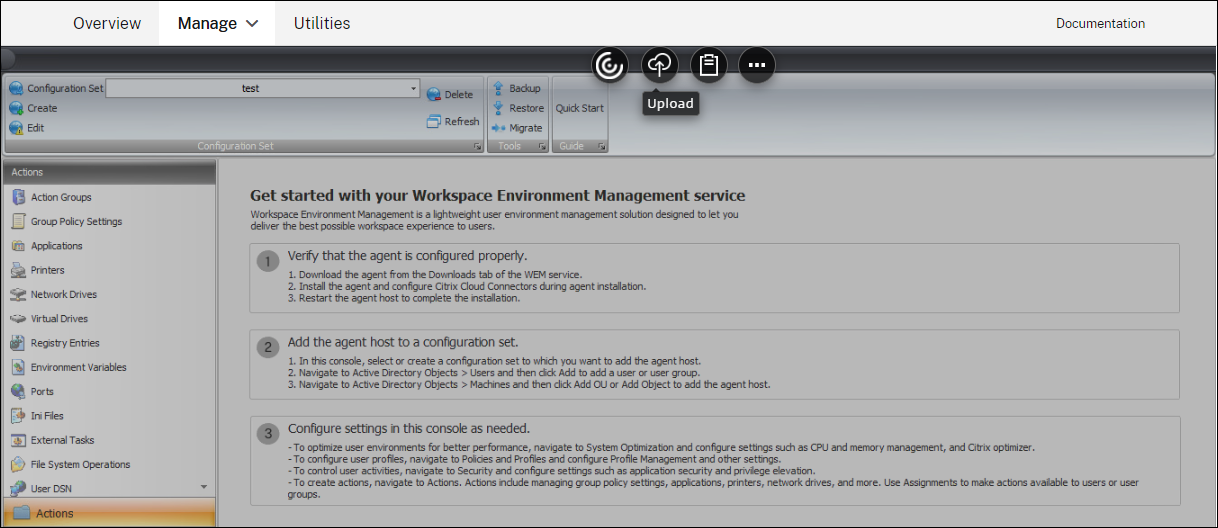 Citrix Workspace app for HTML5 toolbar