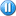 El icono Suspender: un círculo azul con el icono de pausa superpuesto en blanco.