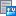 서버 유지 관리 모드 아이콘 - 위에 파란색 사각형이 있는 서버 아이콘