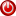 シャットダウンアイコン - 赤い円の上に白い電源アイコンが重ねて表示されます。