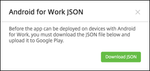 Imagem da página de download do arquivo JSON