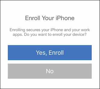 Enroll the device
