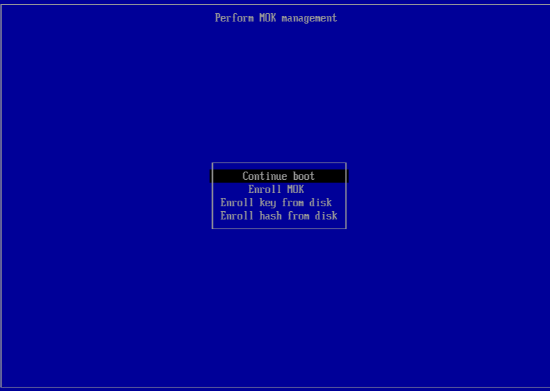 The first screen of the MOK GUI.