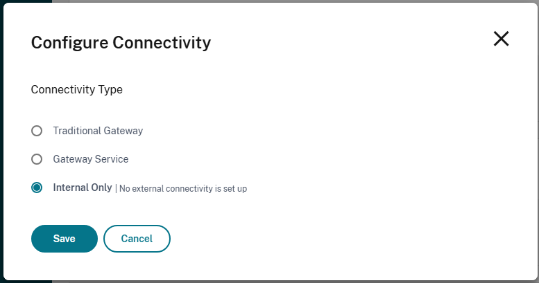 リソースの場所ページ