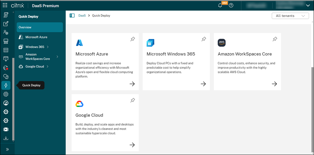 Launch Quick Deploy for Google Cloud